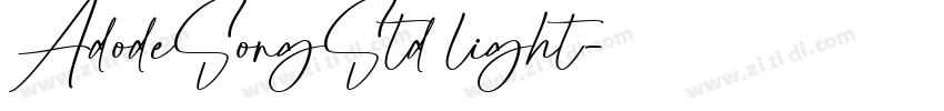 AdodeSongStd light字体转换